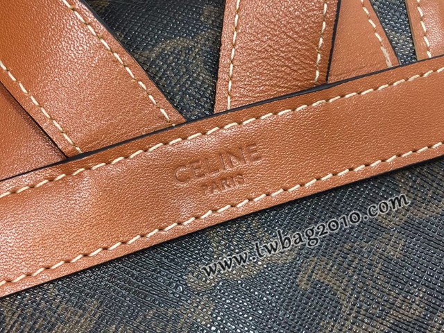 Celine專櫃2023新款雙肩背包 賽琳FOLCO TRIOMPHE CANVAS迷你小背包 sldj2266